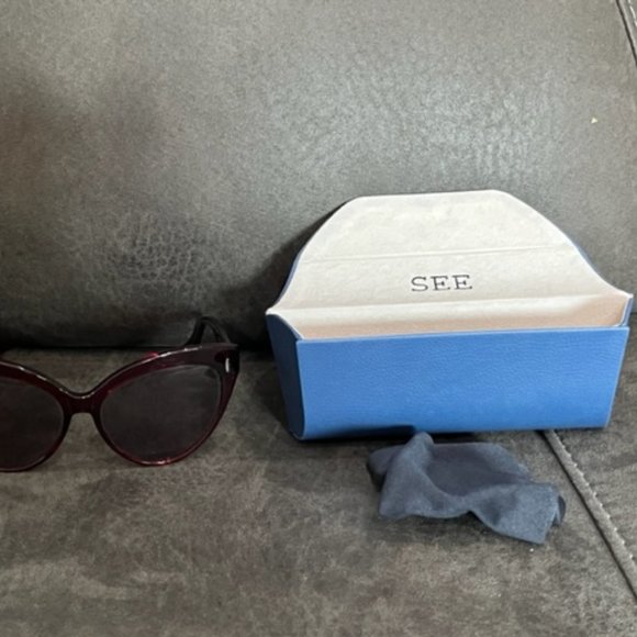 See Eyewear 5352 Red Framed Sunglasses - Picture 10 of 10